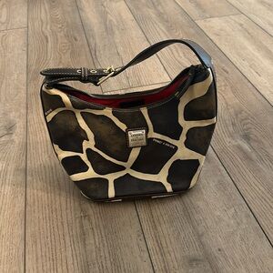 Dooney & Bourke giraffe print hobo bag